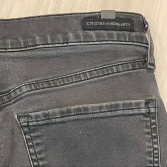 Citizens of Humanity Agnes Mid-Rise Slim Straight Jeans in Washed black Size 27 - Picture 5 of 12